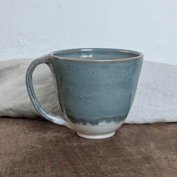 Blue/Green Mug with Hot Chocolate