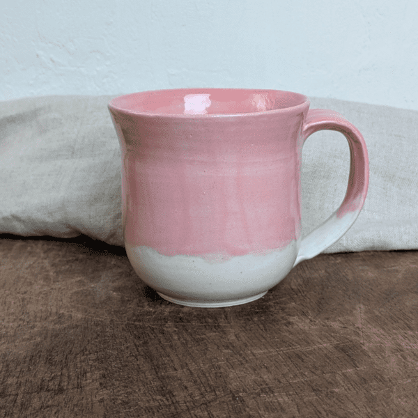 Pink Gloss Mug with Hot Chocolate