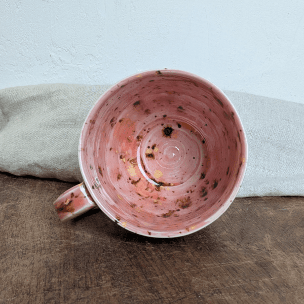 Speckled Pink Mug #2 with Hot Chocolate