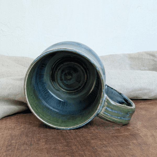 Dark Green Mug #7 with Hot Chocolate