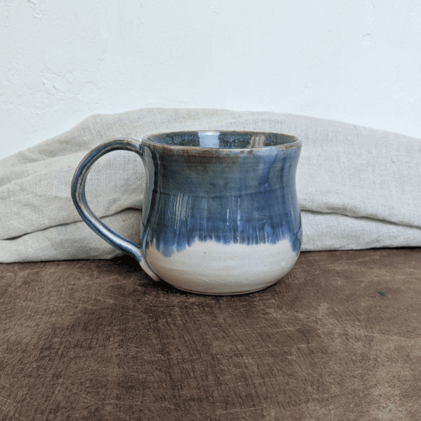 Blue Green Mug #2 with Hot Chocolate