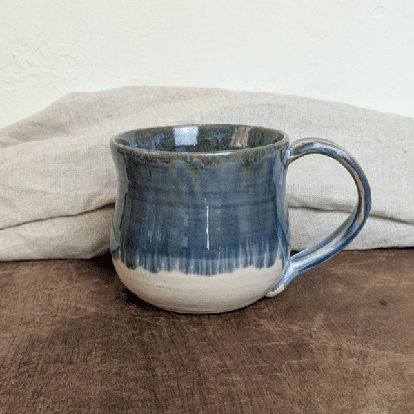 Blue Green Mug #2 with Hot Chocolate