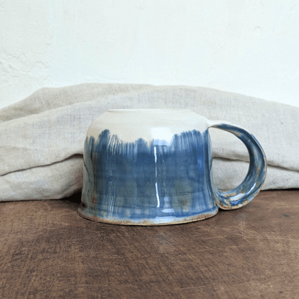 Blue Green Mug #4 with Hot Chocolate