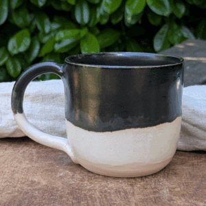 Black Mug with Hot Chocolate