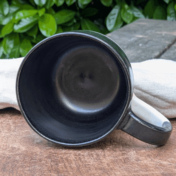 Black Mug with Hot Chocolate