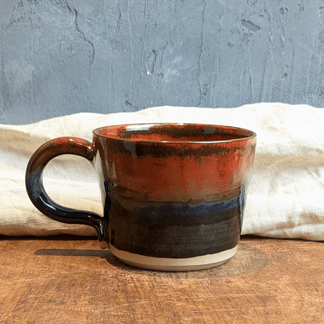 Rusty Mottled Mug #10 with Hot Chocolate