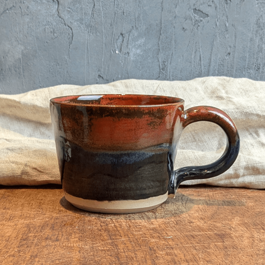 Rusty Mottled Mug #10 with Hot Chocolate