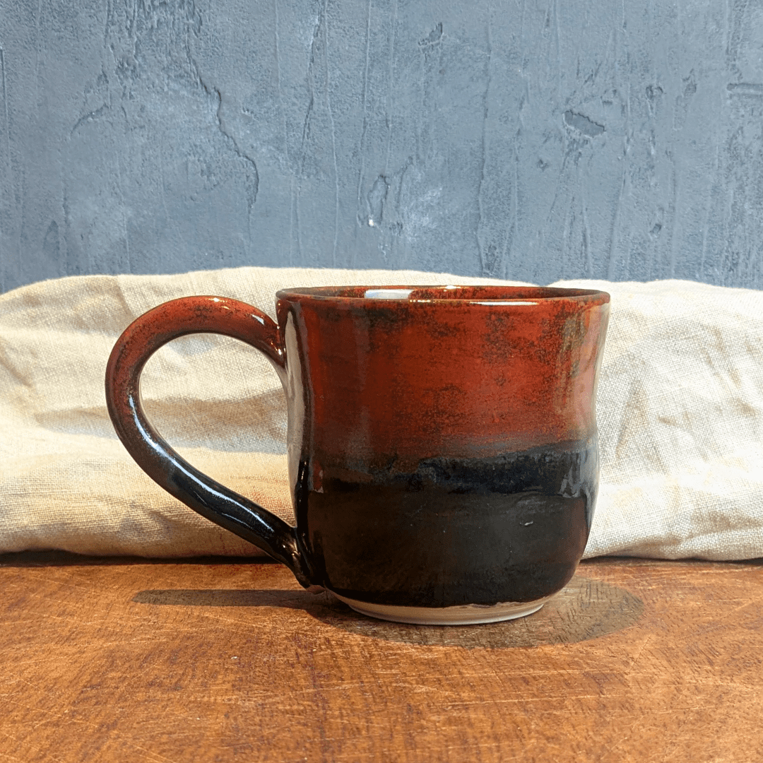 Rusty Mottled Mug #2 with Hot Chocolate