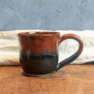 Rusty Mottled Mug #2 with Hot Chocolate