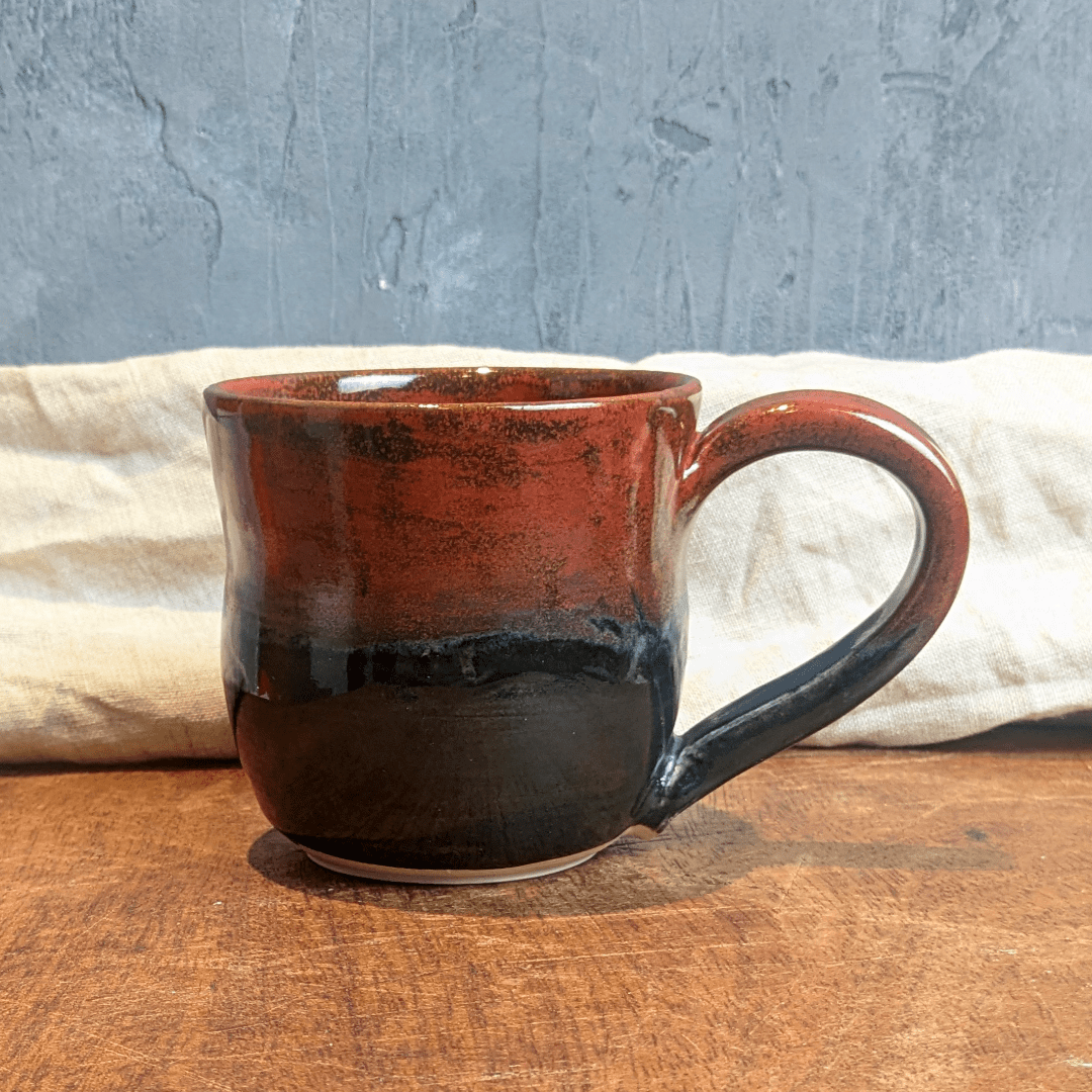 Rusty Mottled Mug #2 with Hot Chocolate