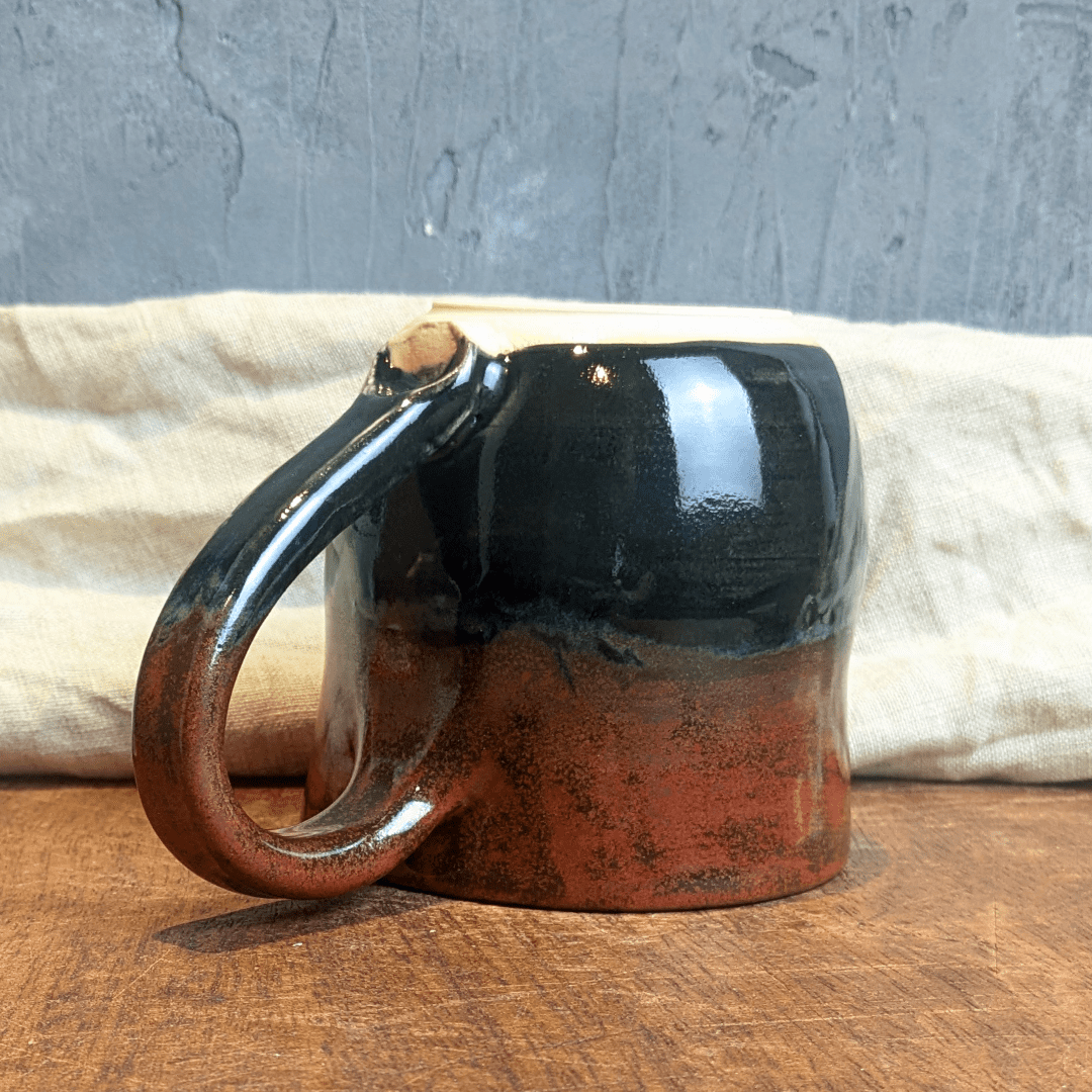 Rusty Mottled Mug #2 with Hot Chocolate