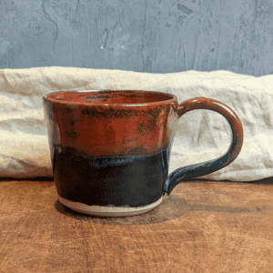 Rusty Mottled Mug #4 with Hot Chocolate