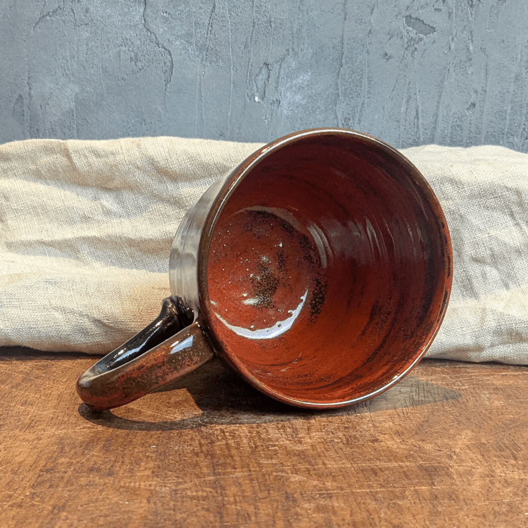 Rusty Mottled Mug #5 with Hot Chocolate