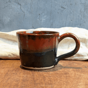 Rusty Mottled Mug #7 with Hot Chocolate