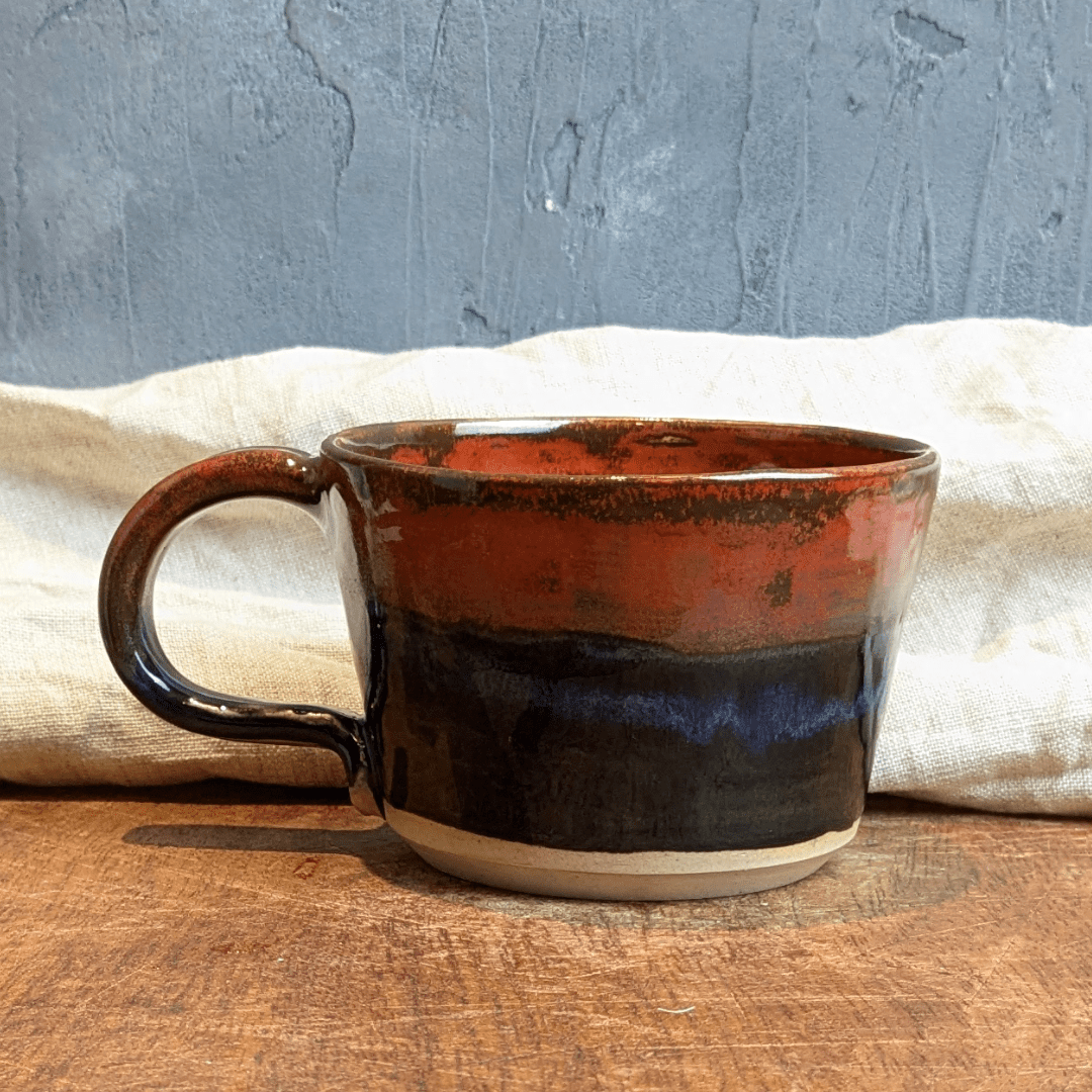 Rusty Mottled Mug #8 with Hot Chocolate