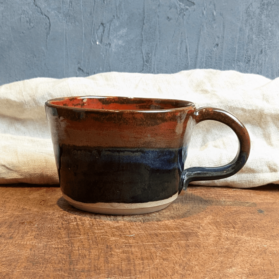 Rusty Mottled Mug #8 with Hot Chocolate