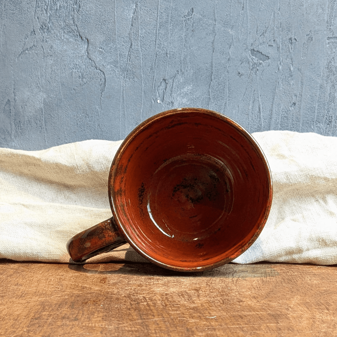 Rusty Mottled Mug #8 with Hot Chocolate