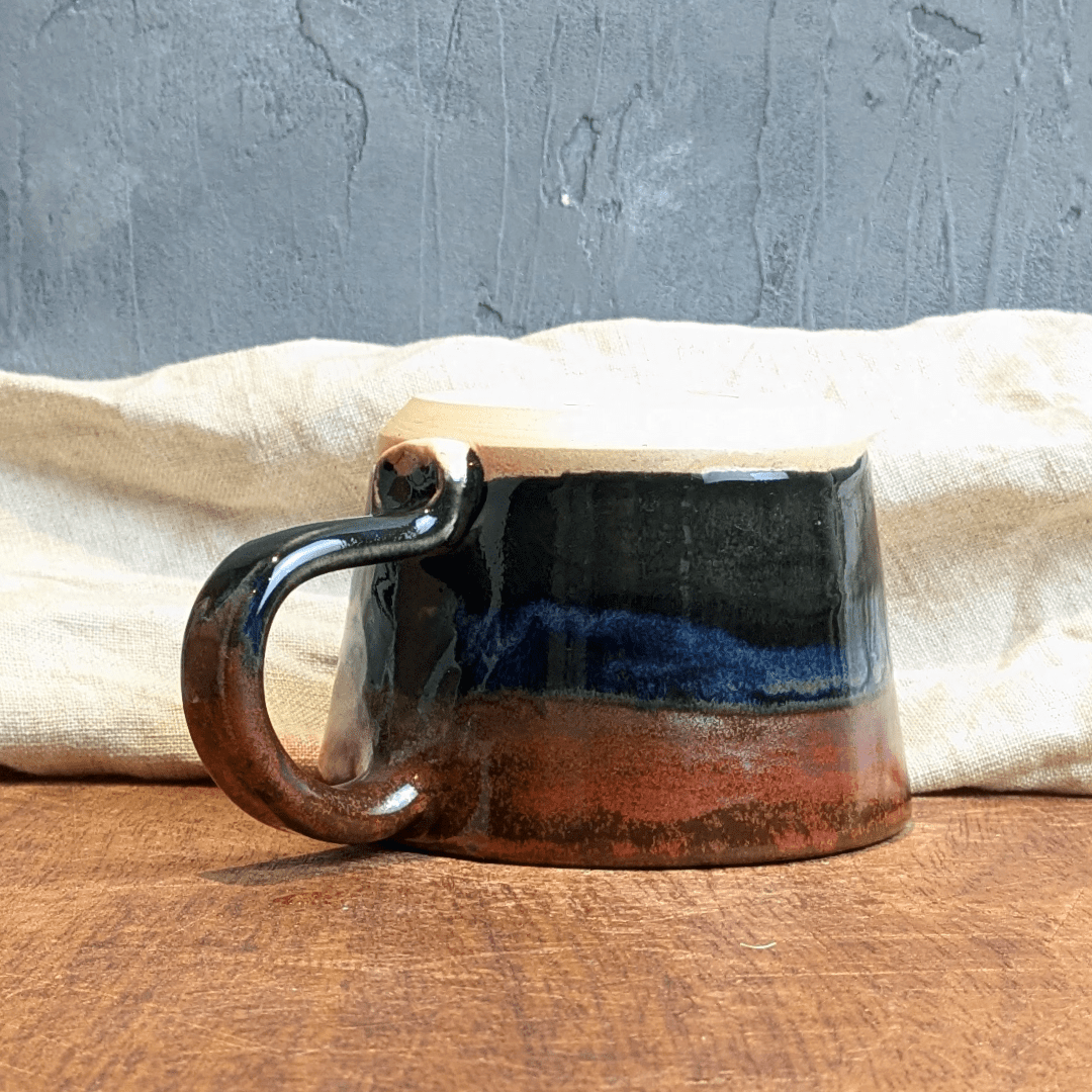 Rusty Mottled Mug #8 with Hot Chocolate
