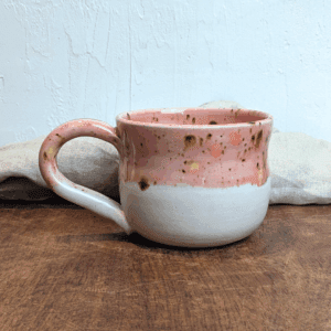 Speckled Pink Mug #3 with Hot Chocolate