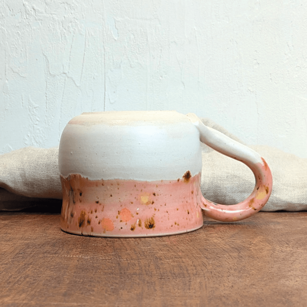 Speckled Pink Mug #3 with Hot Chocolate