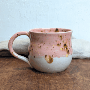 Speckled Pink Mug #4 with Hot Chocolate