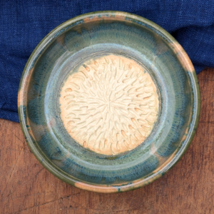 Mottled Green Ceramic Garlic Grater