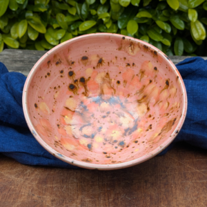 Speckled Pink Soup Bowl 15cm